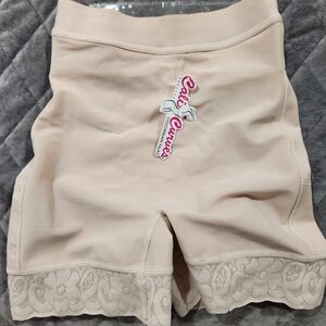 Cali Curves Women's Cream Shapewear Shorts